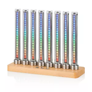 Music Spectrum Rhythm Light Level Indicator LED Home Desktop Audio Pickup Lamp - Picture 1 of 8