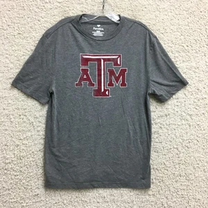 Texas A&M Aggies Shirt Mens Medium Gray NCAA College Football Fanatics Tee Soft - Picture 1 of 9