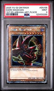 Dark Magician Arkana Art RA04-EN106 Platinum Secret Rare PSA 9 - Picture 1 of 1
