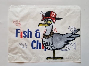 Mau Mau Original Möwenleben Schablone auf Fish & Chip Paket - signiert - Bild 1 von 5