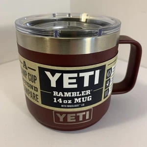 Yeti Rambler 14oz Becher Wild Vine Red mit Magslider Deckel Neu - Bild 1 von 7