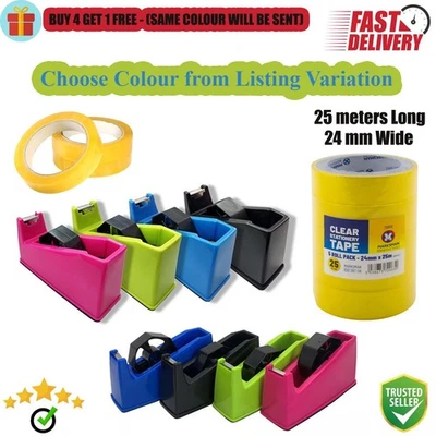 DESKTOP OFFICE HEAVY DUTY HEAVY WEIGHT SELLOTAPE CELLOTAPE TAPE DISPENSER HOLDER