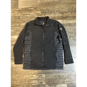 Chaqueta acolchada híbrida verde Kuhl Projekt para hombre esquí relleno plumón de ganso negro - Imagen 1 de 4