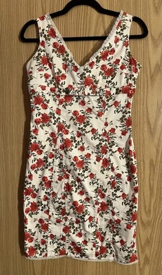 Twenty One V Neck Floral Mini Dress Size Medium - Image 1 of 4