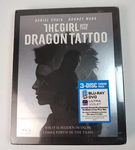 The Girl With the Dragon Tattoo (Blu-ray & DVD, 2012, 3-Disc Set) SEALED - Picture 1 of 4
