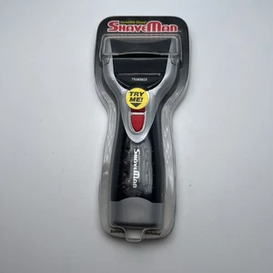 NUOVO Travel ShaveMan Rasoio Elettrico a Batteria Regolazione Trimmer Campeggio - Foto 1 di 2