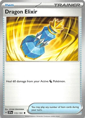 Dragon Elixir 172/191 SV08: Surging Sparks Pokemon 011096 - Image 1 of 2