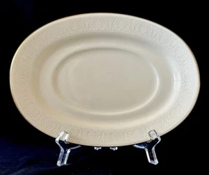 Lenox Courtyard GOLD Ivory 8-1/2" Underplate for Gravy Boat - NEW without Tags - Picture 1 of 4