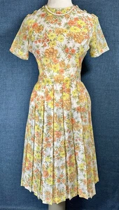 1940s VTG OOAK Handmade Fall Floral Rockabilly Iconic House Dress June Cleaver - Picture 1 of 15