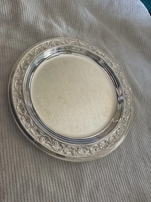 Juego de plato de pan y mantequilla de esperanto vintage 1847 Rogers Bros plateado en caja Foto 1 de 4