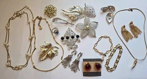 SARAH COVENTRY 18 Pc. Lot Brooches Earrings Necklaces Bracelets Vintage Signed - Picture 1 of 24