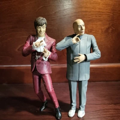 Figuras de acción McFarlane Toys Series 1 1999 Austin Powers y Dr Evil 6" Foto 1 de 4