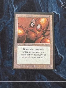 Brass Man MTG Arabian Nights Uncommon Artifact Creature LP Vintage - Picture 1 of 2