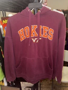 Vintage Old Varsity Style Virginia Tech Hokies VT Hoodie Herren Größe XL-XXL - Bild 1 von 3