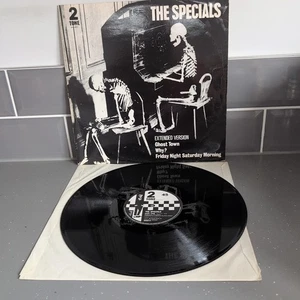 THE SPECIALS - GHOST TOWN 1981 UK 1st 12" SINGLE CHS TT 1217 A1/B2 EX/G - Picture 1 of 8