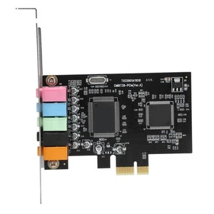 Pcie 5.1 Channel Sound Card 6 Channel Card Cmi8738 Chip With Cd Access SPC - Picture 1 of 12