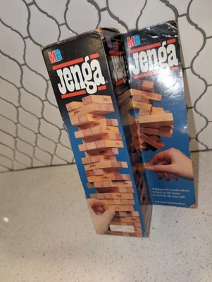 Vintage Original JENGA Classic Game 1986 Complete in Box 4793 Milton Bradley - Image 1 of 4