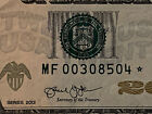 VERY RARE 2013 $20 TWENTY DOLLAR ST✯R NOTE ATLANTA Federal Reserve MF 00308504 ✯