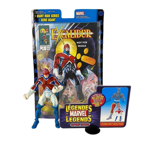 Marvel Legends Giant-Man Series Captain Britain Action Figure Complete w/ Comic Cover