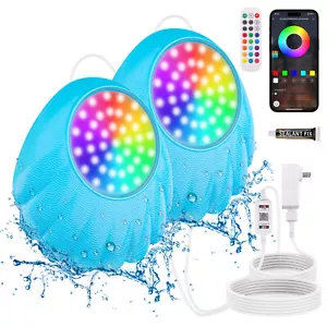 Led Pool Lights RGB for Above Ground Pools Underwater Submersible App Control - Picture 1 of 11