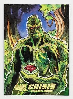 Cryptozoic CZX Crise Sur L'Infini 1/1 Dessin Par Carlos Rodrigo - Photo 1/3