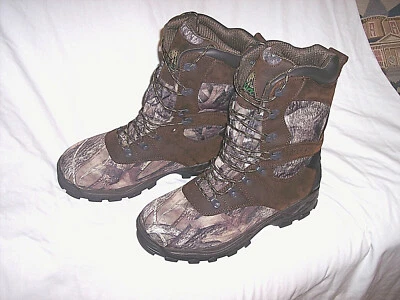 Mens 14 Camo Boots Insulated Camo Hunting Boots 1000g Waterproof Boots $140  - Image 1 of 4