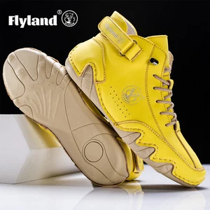 FLYLAND Mujer Clásica Moda Zapatilla Cuero Genuino Chukka Bota Vestido Bota - Imagen 1 de 87