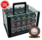 600PCS 14G YIN YANG POKER CHIPS SET HEAVY DUTY ACRYLIC CASE BY MRC POKER