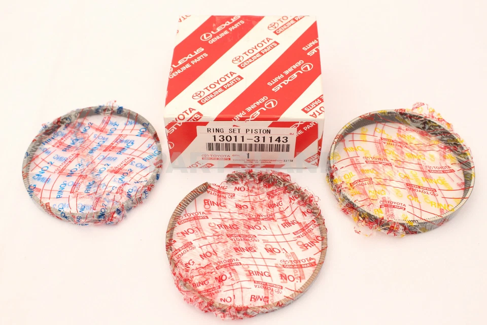 Juego de anillos de pistón de motor genuino OEM 13011-31143 para Lexus IS300 IS350 GS350 GS450h Foto 1 de 4