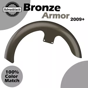 Se adapta a 09+ Harley Advanblack BRONZE ARMOR 21" Reveal Wrapper Hugger guardabarros delantero - Imagen 1 de 9