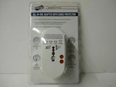 ADAPTADOR TODO EN UNO American Tourister con PROTECCIÓN CONTRA SOBRETENSIONES -Viajes internacionales Foto 1 de 2