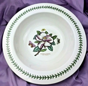 Portmeirion Botanischer Garten Magnolie 15" große Salatschüssel Steingut EUC - Bild 1 von 9