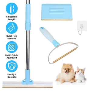 Pet Hair Remover Set Pet Hair Removal Tool For Carpet Rug Clothes Couch - Picture 1 of 19