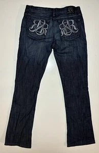 VTG Rock & Republic Kasandra Dark Bootcut Flare Jeans Low Rise Women’s 28x29.5 - Picture 1 of 13