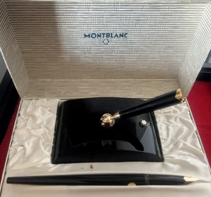 🔴 MONTBLANC penna stilografica stiloforo pennino ORO base portapenna vintage - Imagen 1 de 14