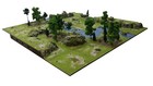 Tabletop / Terrain / Gelände / Komplettset Wiesenlandschaft Var.I