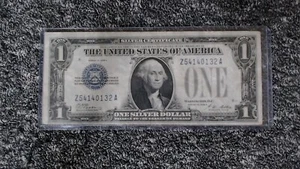 1928 A $1 Silver Certificate Blue Seal Funny Back - Picture 1 of 2