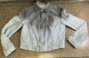 Levi’s Engineered Denim Giacca Donna Small 6 Ombre Camionista Etichetta Irregolare Vintage - Foto 1 di 10