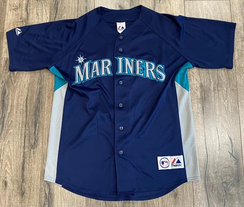 Seattle Mariners Cliff Lee #36 Blue Authentic Stitched Majestic Large Jersey Cover