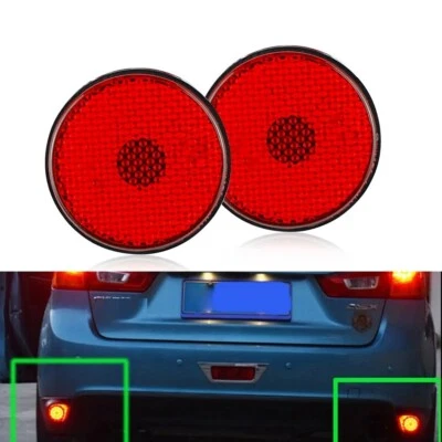 Luz de freno trasera reflectora de parachoques trasero LED lente roja para Mitsubishi ASX 2013-2016 Foto 1 de 4