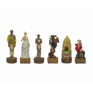 The British Vs Zulus Hand painted themed chess pieces by Italfama - Picture 1 of 9
