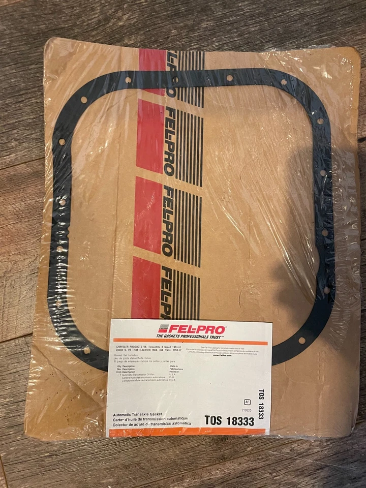 FEL-PRO TOS18333 AUTOMATIC TRANSMISSION OIL PAN GASKET (TOS18333) - Image 1 of 2