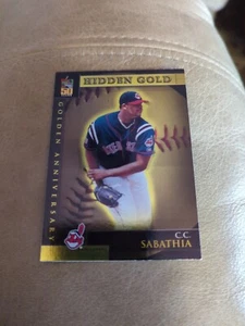 2001 Topps Golden Anniversary Indians Baseball Card #GA37 C.C. Sabathia - Picture 1 of 2
