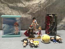 Anime Figure and Keychain Lot 10pc Official Gashapon Free Shipping E)