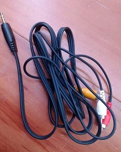3.5mm to RCA AV Out A/V TV Video Cable Cord Lead For Portable DVD Player (T) - Picture 1 of 2