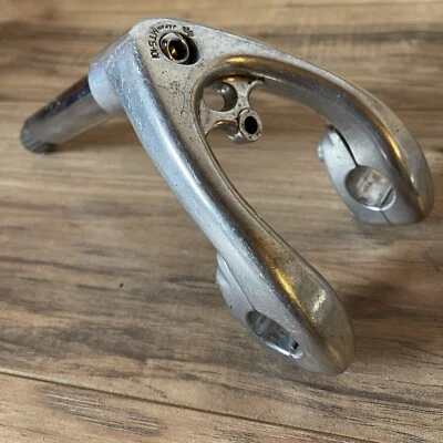 Vintage 80s SR Sakae MTS-101 Slingshot Stem 100mm 22.2 Quill 22.2 Bar Clamp - Image 1 of 4