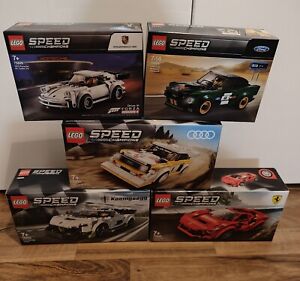 Lego Speed Champions Sammlung 76897, 76900, 76895, 75895, 75884 NEU & OVP