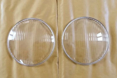 COPPIA VETRI FARI FIAT 600D PROIETTORI CARELLO VETRI FANALI  ORIGINALI NUOVI  Foto 1 de 4