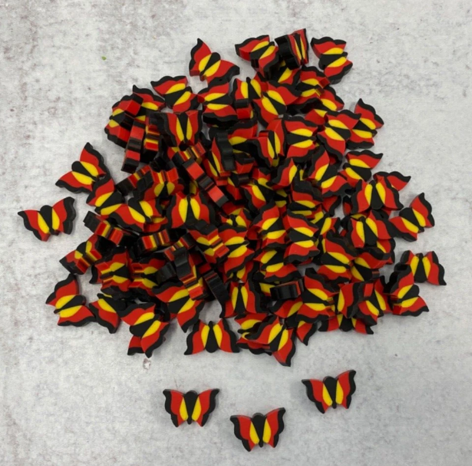 100 mini gomas de borrar en forma de mariposa suministros para maestros clasificación contador de matemáticas recompensas Foto 1 de 1