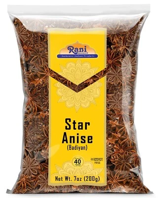 Rani Star Anise Seeds, Whole Pods (Badian Khatai) Spice 7oz (200g) - Image 1 of 4